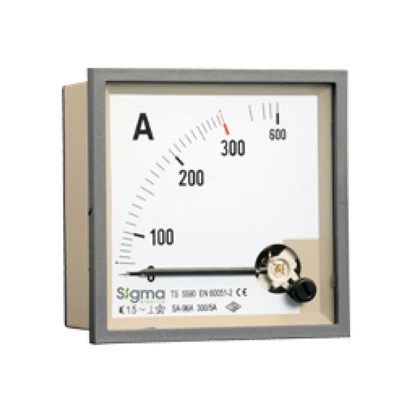 Sigma 72X72 Direkt Tip 30 A Analog Ampermetre SA72A-D030 ürün görseli 1
