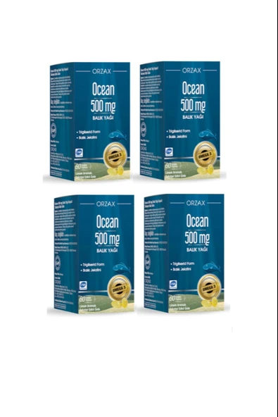 Ocean Balık Yağı 500mg 60 Kapsül 4 Adet ürün görseli 1