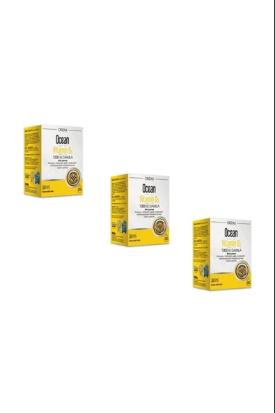 Ocean Vitamin D3 1000 Iu Damla 50 Ml 3 Adet ürün görseli 1