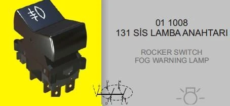 SİS LAMBASI ANAHTARI FIAT DKŞ M.131 ürün görseli 1