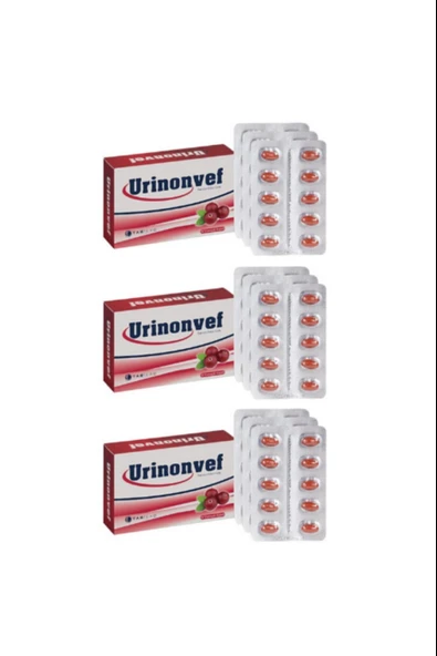 Urinonvef Cranberry 30 Yumuşak Kapsül 3 Adet ürün görseli 1