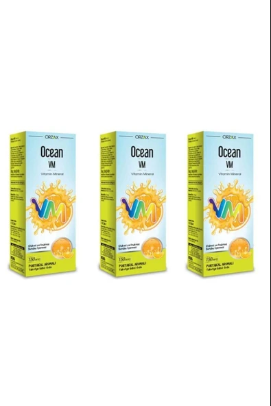 Ocean Vm Portakal Aromalı Şurup 150 ml 3 Adet ürün görseli 1