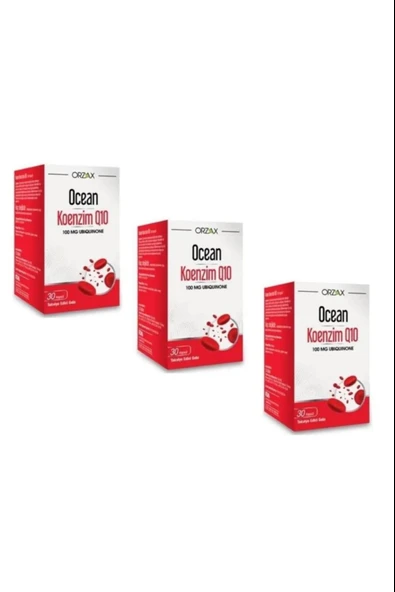 Ocean Koenzim Q10 100 mg 30 Kapsül 3 Adet ürün görseli 1