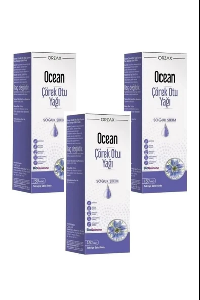 Ocean Çörek Otu Yağı Soğuk Sıkım 150 ml 3 Adet ürün görseli 1