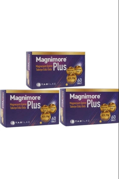 Magnimore Plus 60 Tablet 3 Adet ürün görseli 1