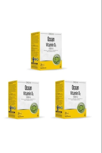 Ocean Vitamin D3 1000 IU Sprey 3 Adet ürün görseli 1