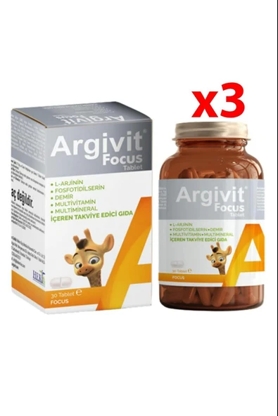 Argivit Focus 30 Tablet 3 Adet ürün görseli 1