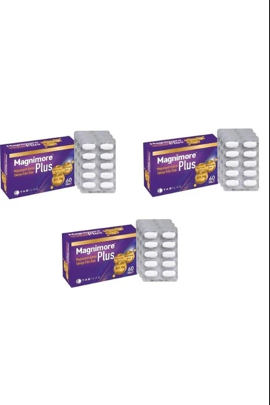 Magnimore Plus 60 Tablet 3 Adet ürün görseli 1