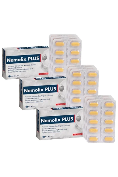 Nemolix Plus 30 Tablet 3 Adet ürün görseli 1