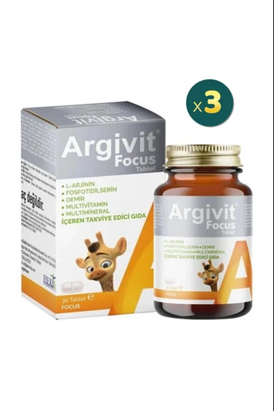 Argivit Focus 30 Tablet 3 Adet ürün görseli 1