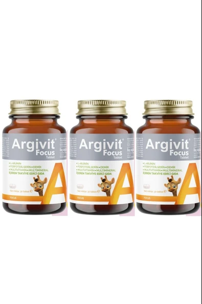 Argivit Focus 30 Tablet 3 Adet ürün görseli 1