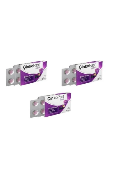 Çinkopast Nane 12 Pastil 3 Adet ürün görseli 1
