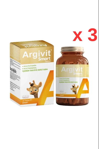 Argivit Smart 30 Tablet 3 Adet ürün görseli 1