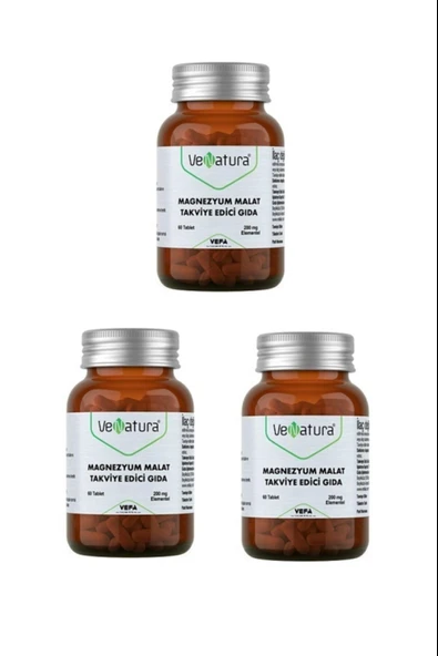 VeNatura Magnezyum Malat 60 Tablet 3 Adet ürün görseli 1
