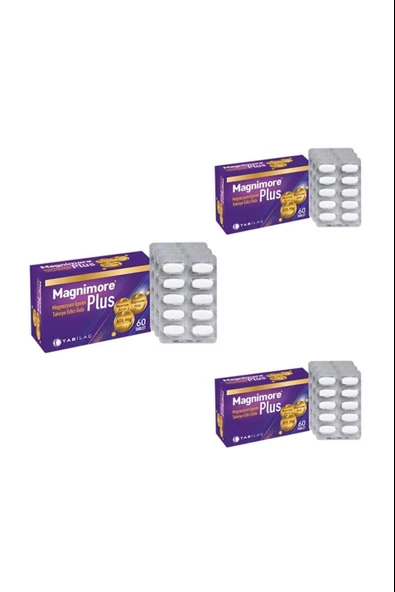 Magnimore Plus 60 Tablet 3 Adet ürün görseli 1