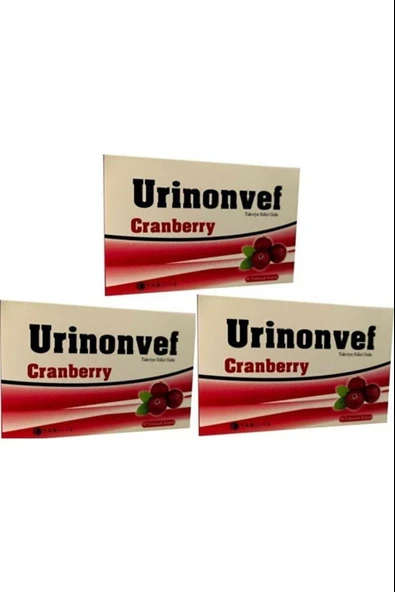 Urinonvef Cranberry 30 Yumuşak Kapsül 3 Adet ürün görseli 1