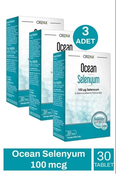 Ocean Selenyum 100 mcg 30 Tablet 3 Adet ürün görseli 1