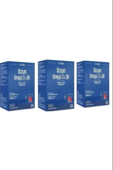 Ocean Omega 3 & Qh 30 Yumusak Kapsul 3 Adet ürün görseli 1