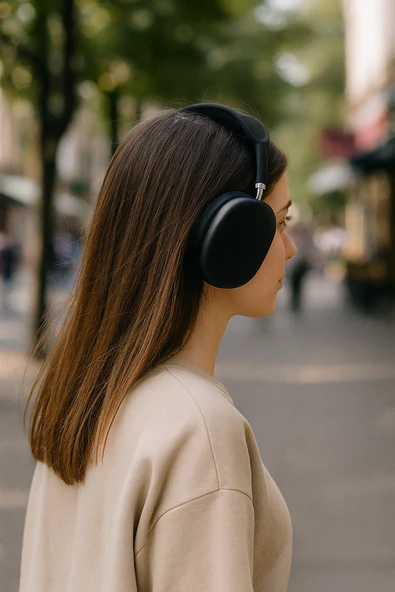 P9 Bluetooth Kablosuz Kulaklık Siyah ürün görseli 1