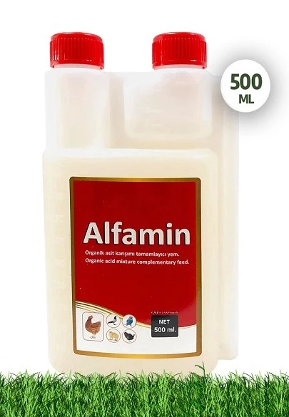 Munich Vet Alfamin İshal Desteği 500 Ml - Kanatlı Hayvanlar İçin Organik Asit Takviyesi ürün görseli 1