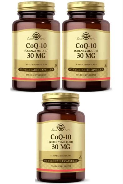Solgar Coenzyme Q-10 30 mg 60 Kapsül 3 Adet ürün görseli 1