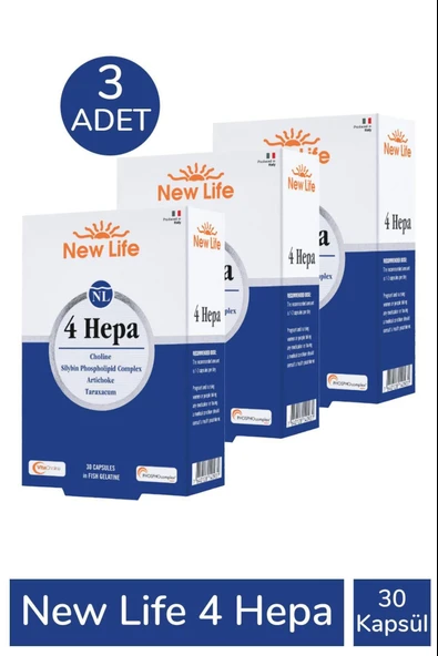 New Life 4 Hepa 30 Yumuşak Kapsül 3 Adet ürün görseli 1