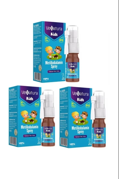 Venatura Kids B12 Metilkobalamin 5 ml 3 Adet ürün görseli 1