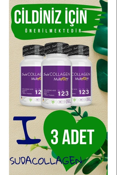 Suda Collagen Multiform 90 Tablet 3 Adet ürün görseli 1