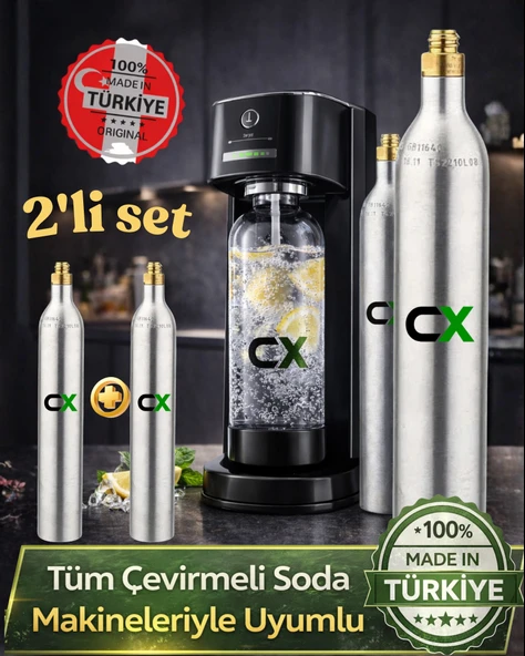 SODA TÜPÜ-SODA KARTUŞU DOLU 2 ADET ürün görseli 1