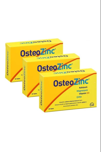 Osteozinc 30 Tablet 3 Adet ürün görseli 1