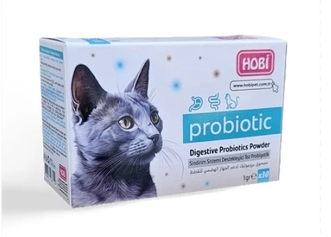 Hobi Kediler İçin Toz Probiyotik 1 Gr 30 lu - Bağırsak Florası ve Bağışıklık Desteği ürün görseli 1
