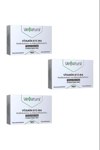 Venatura Vitamin B12 Ma 30 Tablet 3 Adet ürün görseli 1