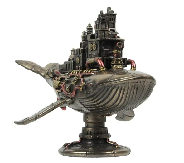 Veronese Design Steampunk Elli İki Hertz Galaktik Uzay Kolonisi Balina Heykel Serisi 17 ürün görseli 1