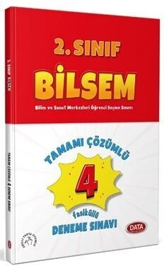 2. Sınıf Bilsem Tamamı Çözümlü 4 fasikül Deneme Sınavı Data Yayınları ürün görseli 1