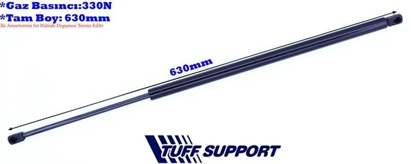 BAGAJ AMORTİSÖRÜ FIAT TEMPRA SW 94-99  (UZUNLUK=630mm BASINÇ=330N) ürün görseli 1