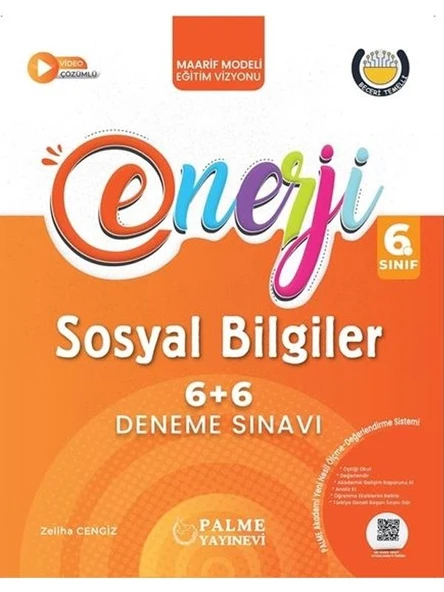 PALME 6.SINIF ENERJİ 6+6 SOSYAL BİLGİLER DENEME SINAVI *YENİ* ürün görseli 1