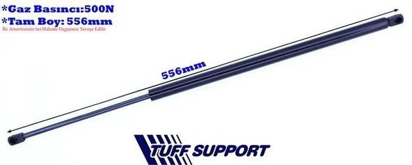 BAGAJ AMORTİSÖRÜ FORD FUSION 02-  (UZUNLUK=556mm BASINÇ=500N) ürün görseli 1