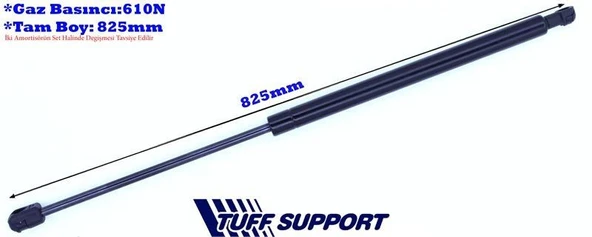 BAGAJ AMORTİSÖRÜ FIAT BRAVO 07- (UZUNLUK=507mm BASINÇ=360N) ürün görseli 1