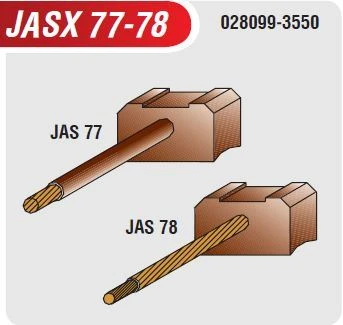 JASX77-78 12V MARŞ KÖMÜRÜ TOYOTA ISUZU MAZDA KOMATSU DAIHATSU 8×25X15 NIPPON DENSO TİPİ ürün görseli 1