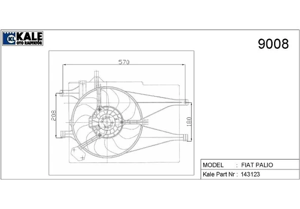 FAN MOTORU DAVLUMBAZLI FIAT PALIO / ALBEA 1.2 8V 16V (98-09) (AC) (MT) ürün görseli 1
