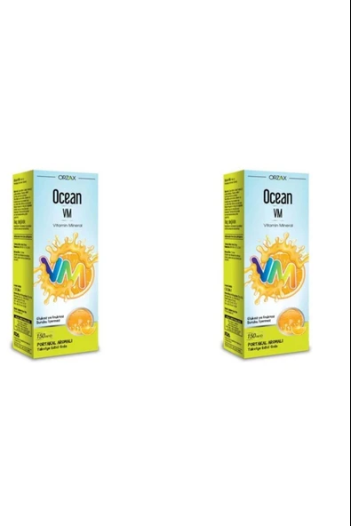 Ocean Vm Portakal Aromalı Şurup 150 ml 2 Adet ürün görseli 1