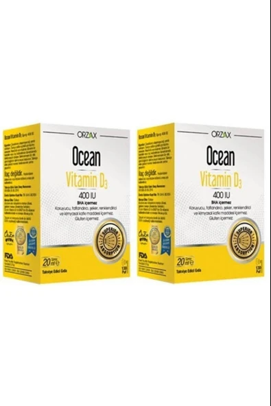 Ocean Vitamin D3 400 IU Sprey 2 Adet ürün görseli 1
