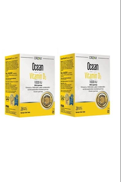 Ocean Vitamin D3 1000 IU Sprey 2 Adet ürün görseli 1