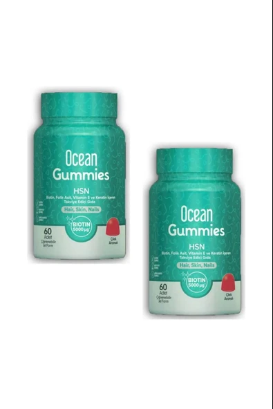 Ocean Gummies HSN 60 Adet Çiğneme Jel Form 2 Adet ürün görseli 1