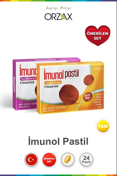 Ocean Beta Glukan Kara Mürver 12 Pastil & Beta GlukanPastil Portakal Aromalı 12 Pastil ürün görseli 1