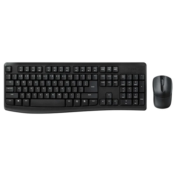 RAPOO X1800 PRO Kablosuz Klavye Mouse Set Siyah ürün görseli 1