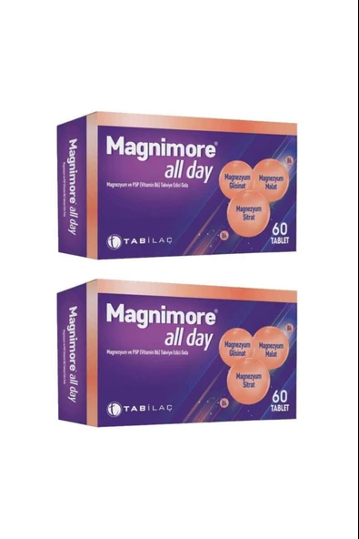 Magnimore All Day 60 Tablet 2 Adet ürün görseli 1