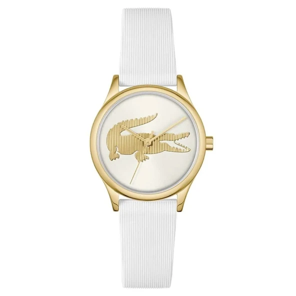 LACOSTE LAC2001480 BEYAZ SİLİKON KORDON KADIN KOL SAATİ ürün görseli 1