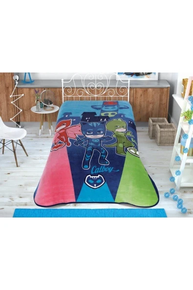 Taç Pj Masks Move Tek Kişilik Lisanslı Battaniye ürün görseli 1