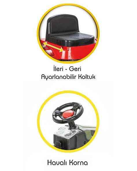 Pilsan Pedallı Active Traktör Kırmızı - Resim 5